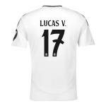 Günstige Fußballtrikots Real Madrid Lucas V. 17 Heimtrikot 2024-25 Kurzarm